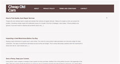 Desktop Screenshot of cheapoldcarsforsale.org
